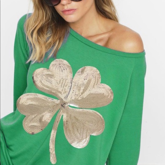 St Patrick’s Day sequin top - Picture 2 of 3